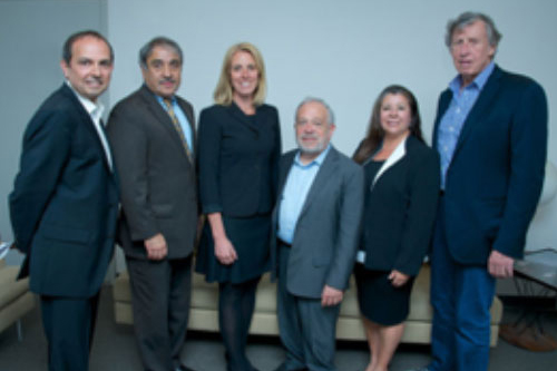 Prof. Teddy Cruz, Chancellor Khosla, Assoc. Prof. Fonna Forman, Robert Reich, CEO of San Diego Foundation Kathlyn Mead, UC Regent Richard Blum